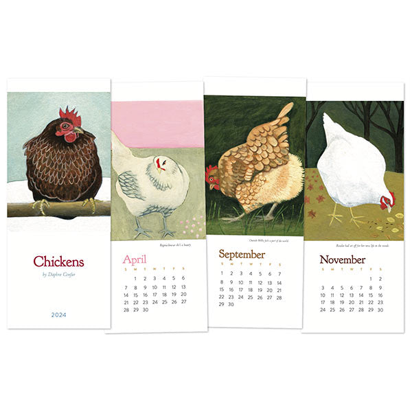 Daphne Confar 2024 Chickens Calendar