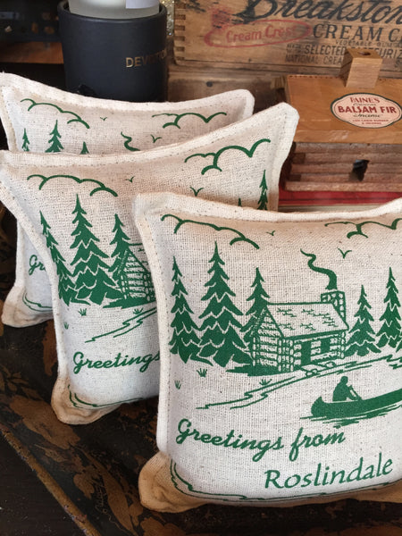 "Greetings from Roslindale" fir sachet