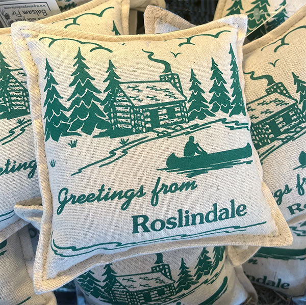 "Greetings from Roslindale" fir sachet