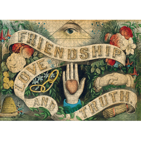 John Derian 'Friendship, Love & Truth' Puzzle